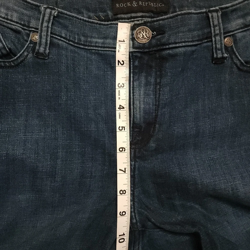 Rock & Republic Kasandra Womens‎ 16 Boot Cut Mid Rise Jeans